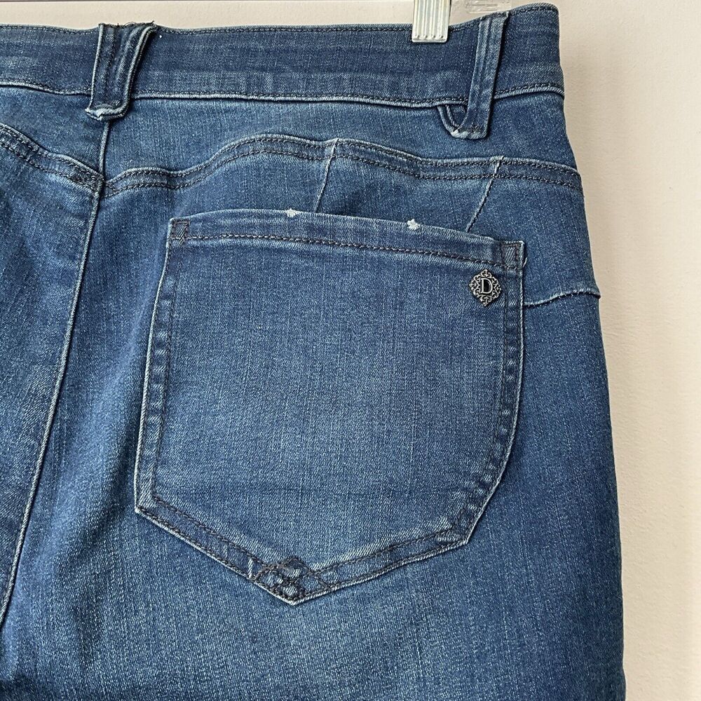 Democracy Straight Leg Ab Solution Curve Equality Jeans Blue 12 - Picture 10 of 11